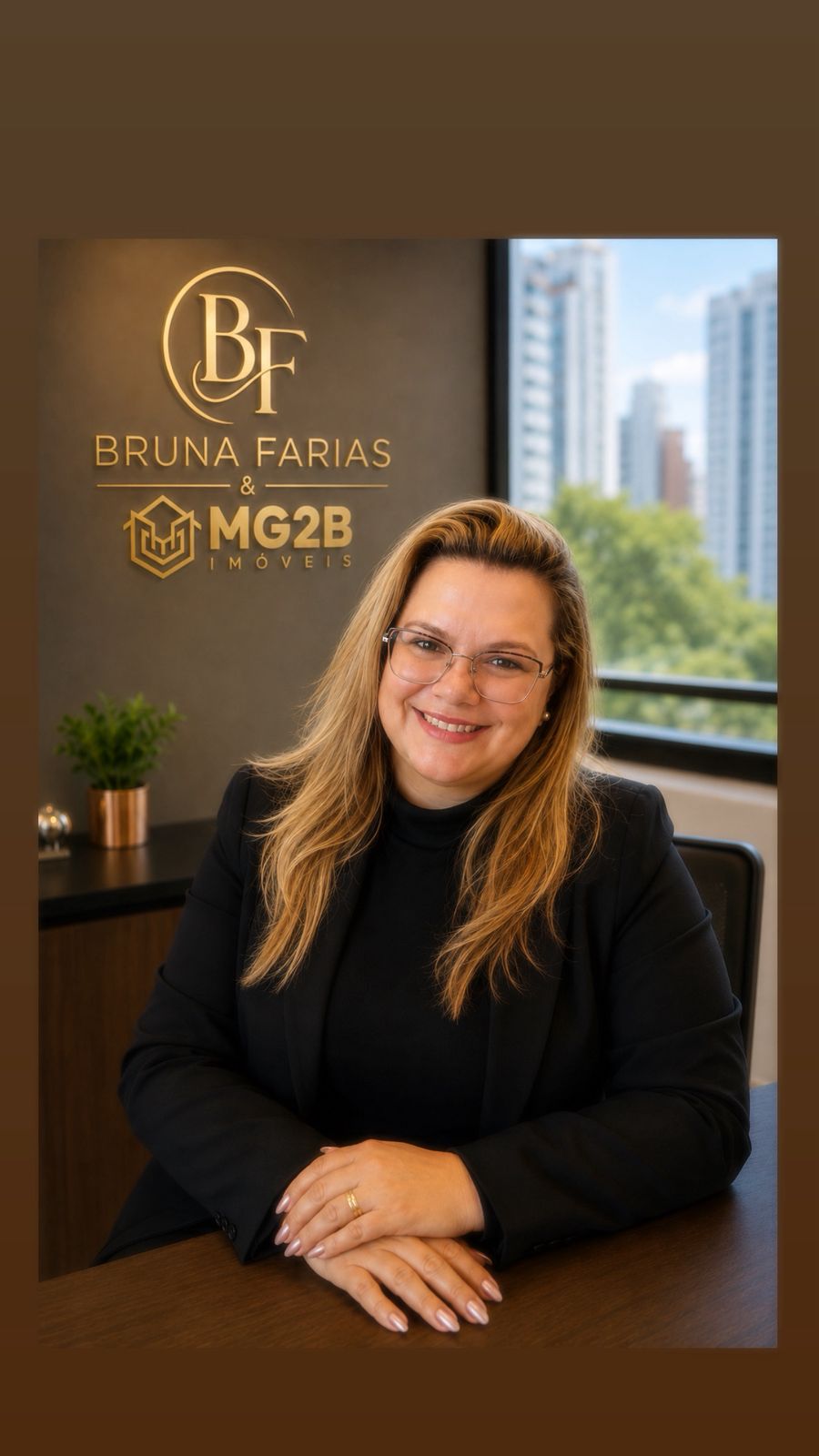 Bruna Farias, cofundadora da MG2B Imóveis