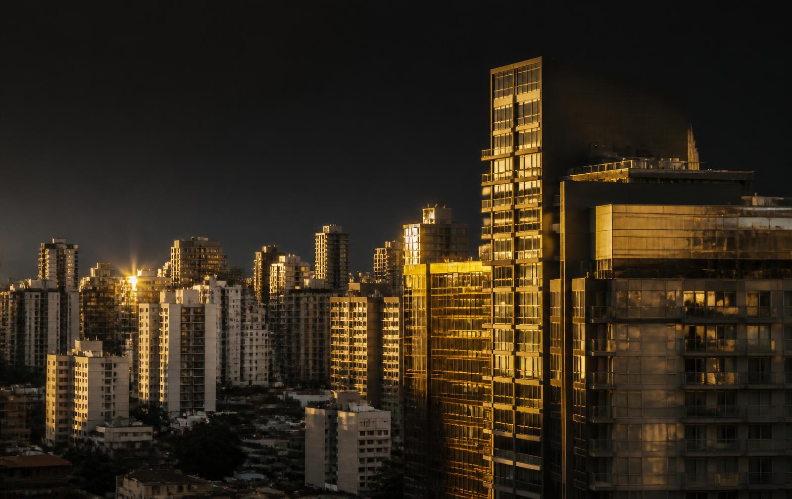 Skyline de São Paulo ao entardecer